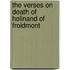 The Verses on Death of Helinand of Froidmont