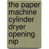 The paper machine cylinder dryer opening nip door Juha Leimu