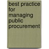 Best Practice For Managing Public Procurement door Mahmoud Khweis