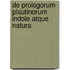 De prologorum Plautinorum indole atque natura
