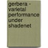 Gerbera - Varietal Performance Under Shadenet