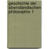 Geschichte der abendländischen Philosophie 1