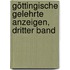 Göttingische gelehrte Anzeigen, Dritter Band