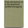 Hole Dynamics In A 2D Quantum Antiferromagnet door Satyaki Kar