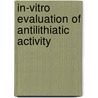 In-Vitro Evaluation Of Antilithiatic Activity door Subodh K. Jain