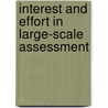 Interest and effort in large-scale assessment door Jayne Butler