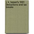 J. K. Lasser's 1001 Deductions and Tax Breaks