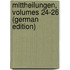 Mittheilungen, Volumes 24-26 (German Edition)