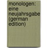 Monologen: Eine Neujahrsgabe (German Edition) door Schleiermacher Friedrich