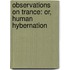 Observations On Trance: Or, Human Hybernation