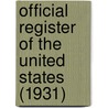 Official Register of the United States (1931) door United States. Census