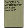 Predigten Bei Verschiedenen Anl Ssen Volume 2 by Johann Michael Sailer