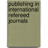Publishing in International Refereed Journals by Yin Ling Cheung