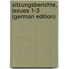 Sitzungsberichte, Issues 1-3 (German Edition) door Alterthums-Verein Münchener