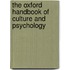 The Oxford Handbook of Culture and Psychology