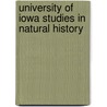 University of Iowa Studies in Natural History door Charles Cleveland Nutting