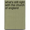 What's Still Right with the Church of England door David Jennings