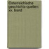 Österreichische Geschichts-quellen: Xx. Band