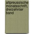 Altpreussische Monatsschrift, Dreizehnter band