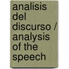 Analisis del discurso / Analysis of the Speech door Jorge Lozano