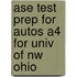 Ase Test Prep For Autos A4 For Univ Of Nw Ohio