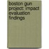 Boston Gun Project: Impact Evaluation Findings