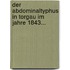 Der Abdominaltyphus in Torgau im Jahre 1843...
