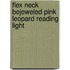Flex Neck Bejeweled Pink Leopard Reading Light