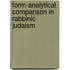 Form-analytical Comparison in Rabbinic Judaism