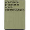 Griechische Prosaiker in neuen Uebersetzungen. door Dio Cassius