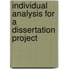Individual Analysis for a Dissertation Project door Gizel Hindi