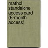 Mathxl Standalone Access Card (6-month Access) door Richard Pearson Education