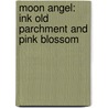 Moon Angel: Ink Old Parchment and Pink Blossom by Roisin McCrink