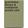 Quantitative Literacy & Mathportal Access Card by Bruce Crauder