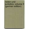 Reden Und Aufsätze, Volume 3 (German Edition) by Rümelin Gustav