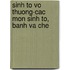 Sinh to Vo Thuong-Cac Mon Sinh To, Banh Va Che