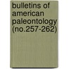 Bulletins of American Paleontology (No.257-262) door Paleontological Research Institution