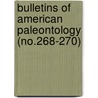 Bulletins of American Paleontology (No.268-270) door Paleontological Research Institution