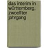 Das Interim in Württemberg, Zwoelfter Jahrgang