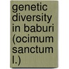 Genetic diversity in Baburi (Ocimum sanctum L.) door Syed Dilnawaz Gardezi
