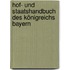 Hof- Und Staatshandbuch Des Königreichs Bayern