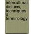 Intercultural Dictums, Techniques & Terminology