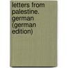 Letters from Palestine. German (German Edition) by Frid. Car Rosenmüller Ern