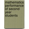 Mathematics Performance of Second Year Students by Mae Amalia Pilarta