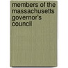 Members of the Massachusetts Governor's Council by Not Available