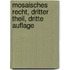 Mosaisches Recht, Dritter Theil, Dritte Auflage