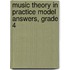Music Theory In Practice Model Answers, Grade 4