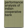Performance Analysis of Indian Cooperative Bank by Sougata Chakrabarti