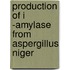 Production Of I -Amylase From Aspergillus Niger