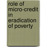 Role of Micro-Credit in  eradication of poverty door Bilal Hafeez